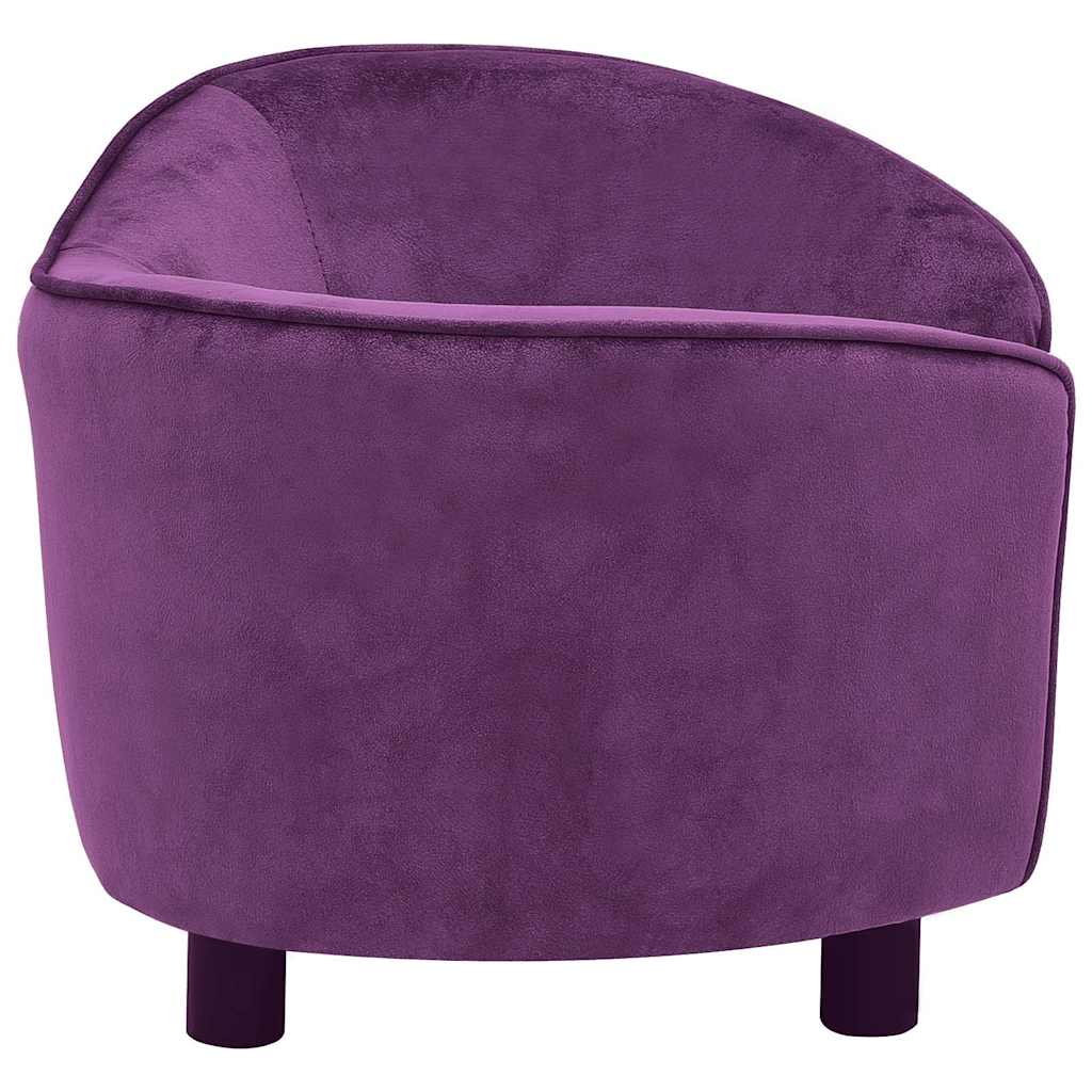 Pohovka pro psy vínová 69 x 49 x 40 cm plyš