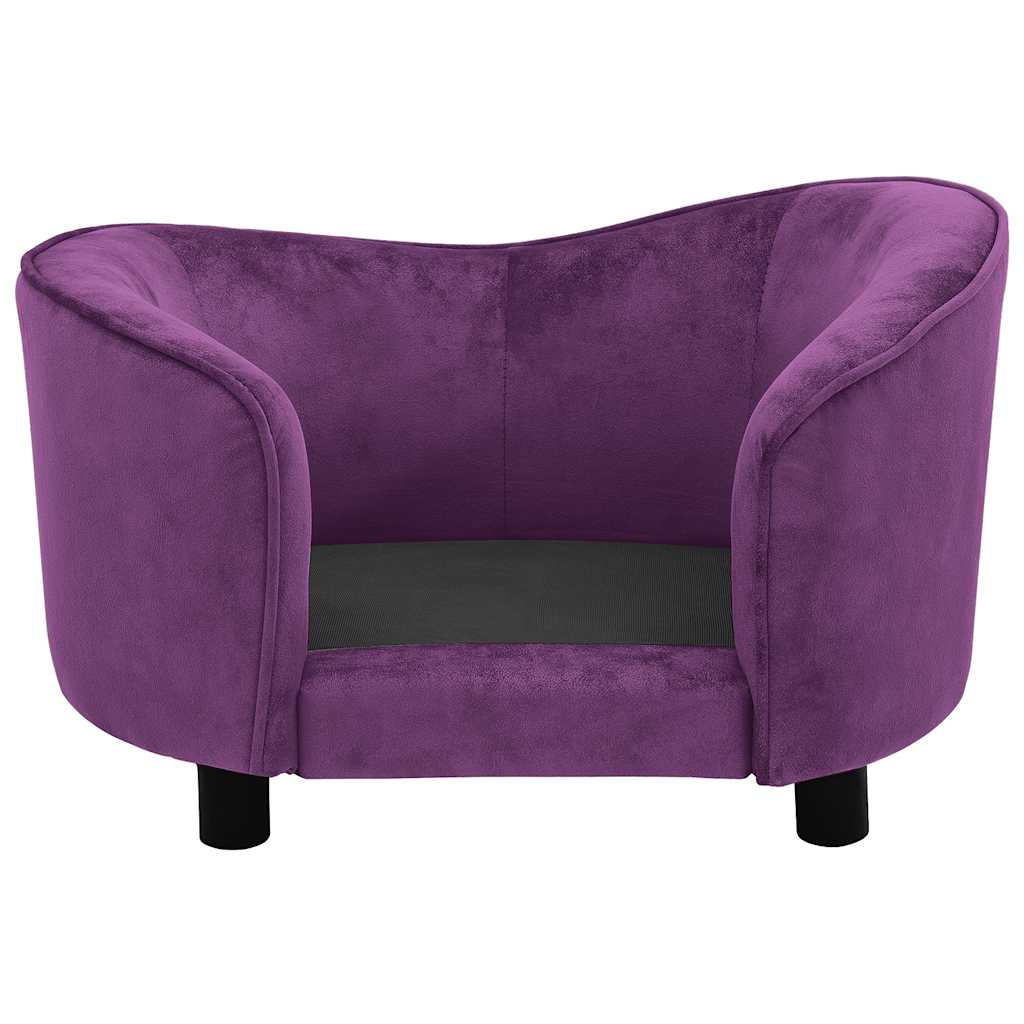 Pohovka pro psy vínová 69 x 49 x 40 cm plyš