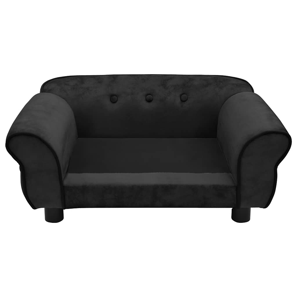 Pohovka pro psy černá 72 x 45 x 30 cm plyš