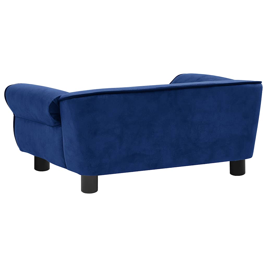 Pohovka pro psy modrá 72 x 45 x 30 cm plyš