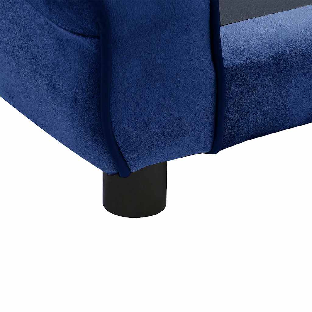 Pohovka pro psy modrá 72 x 45 x 30 cm plyš