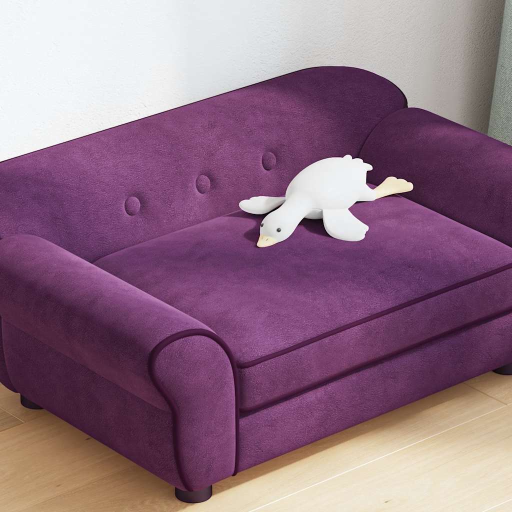Pohovka pro psy vínová 72 x 45 x 30 cm plyš