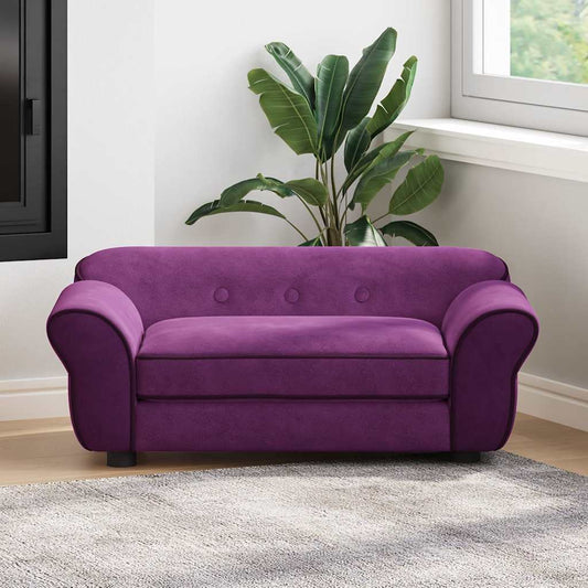 Pohovka pro psy vínová 72 x 45 x 30 cm plyš