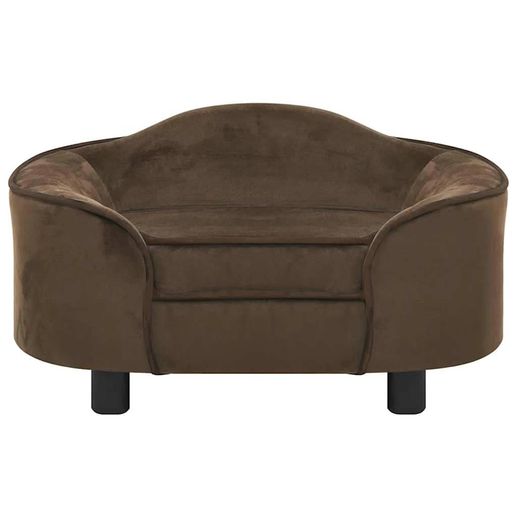 Pohovka pro psy hnědá 67 x 47 x 36 cm plyš
