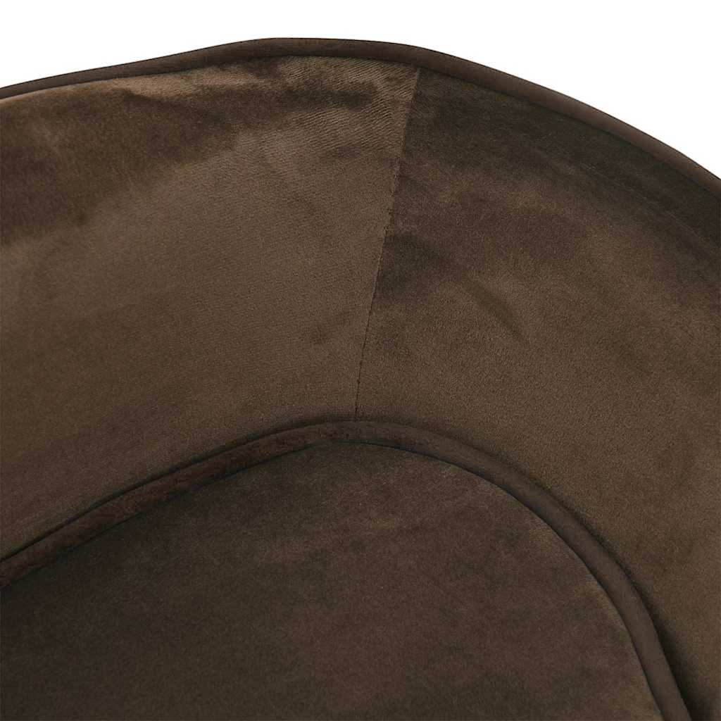 Pohovka pro psy hnědá 67 x 47 x 36 cm plyš