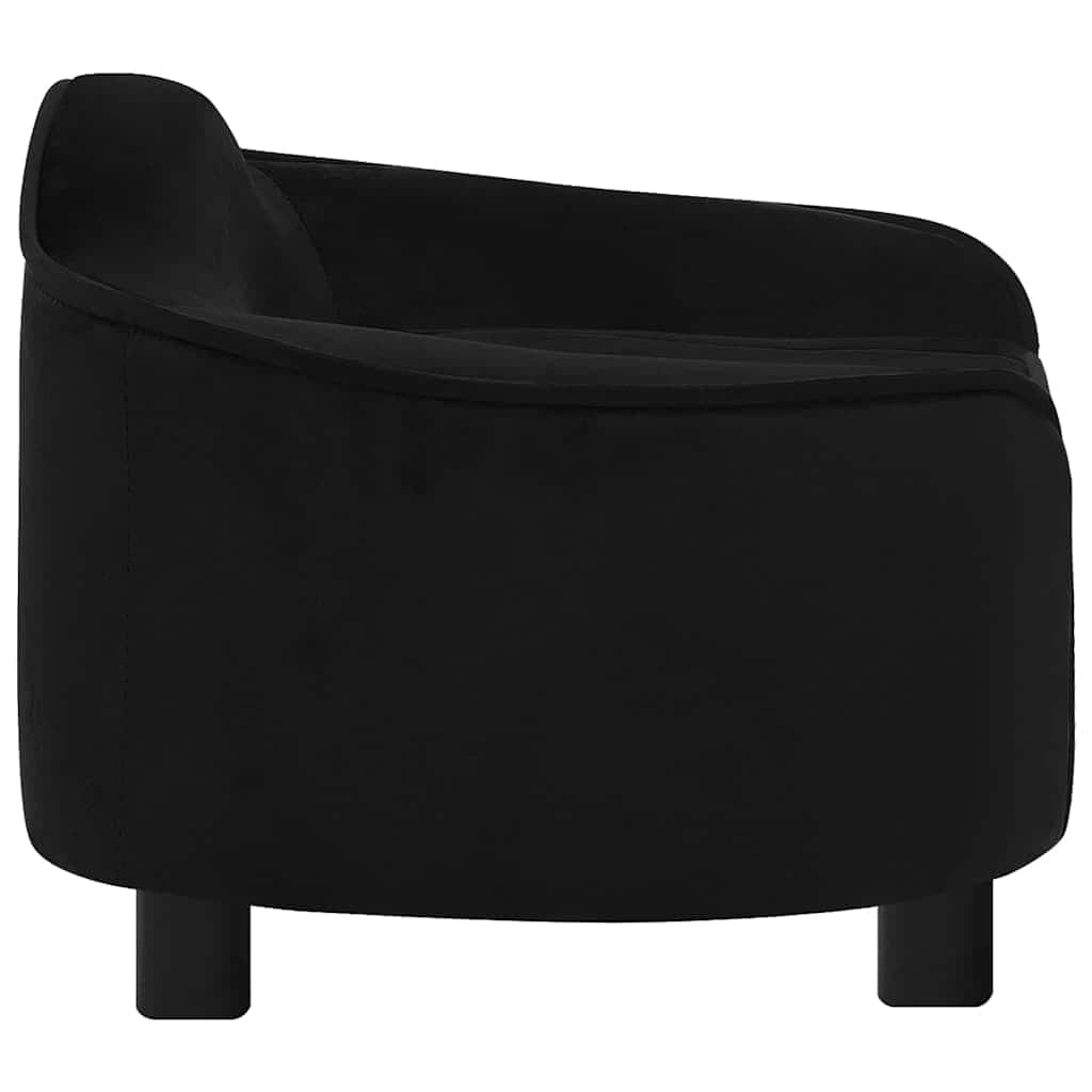 Pohovka pro psy černá 67 x 47 x 36 cm plyš