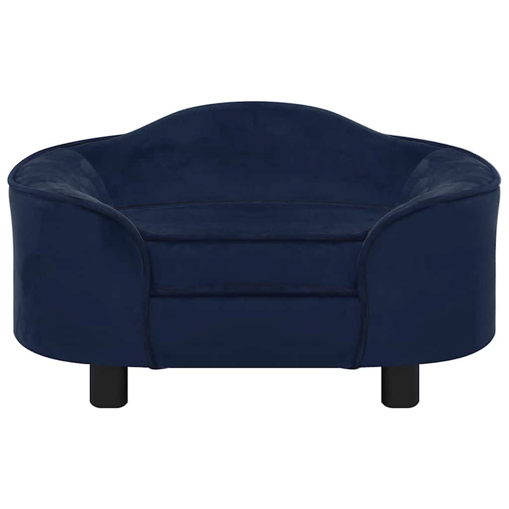 Pohovka pro psy modrá 67 x 47 x 36 cm plyš