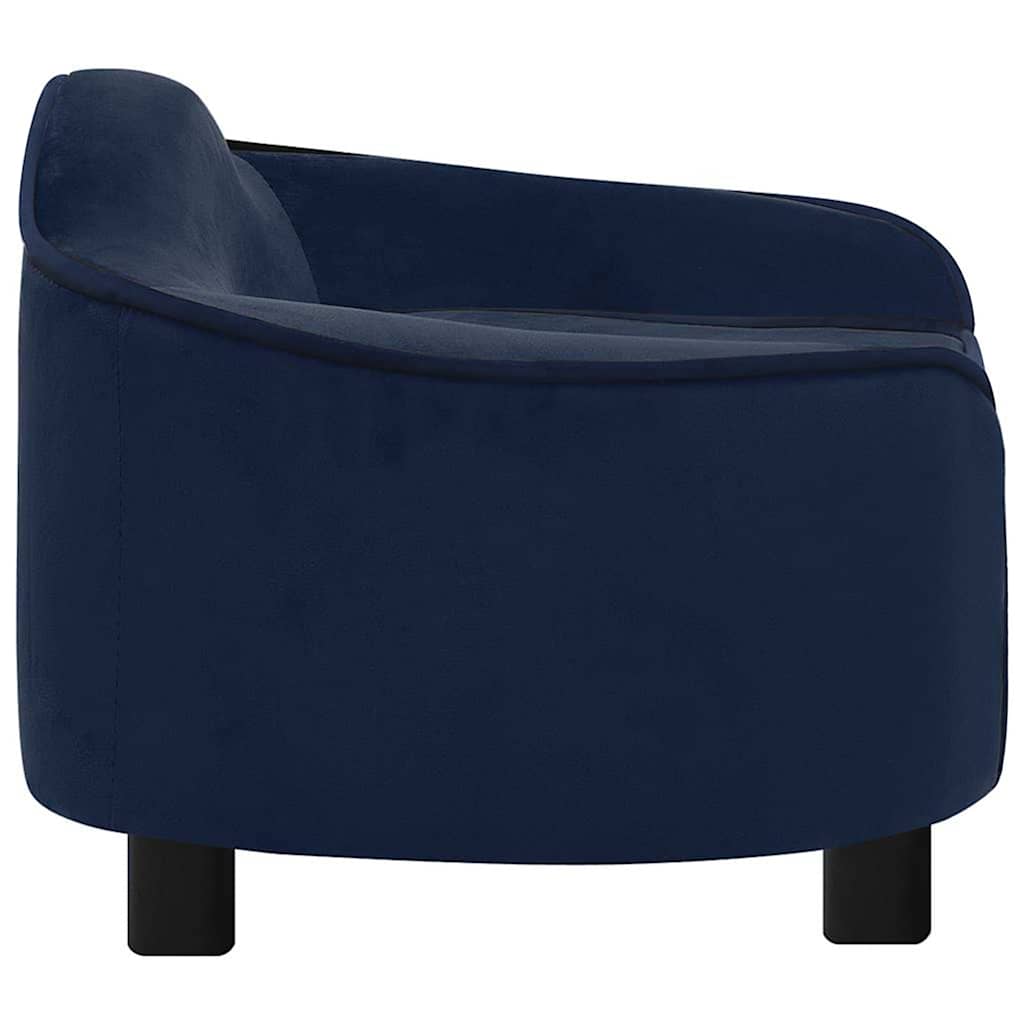 Pohovka pro psy modrá 67 x 47 x 36 cm plyš