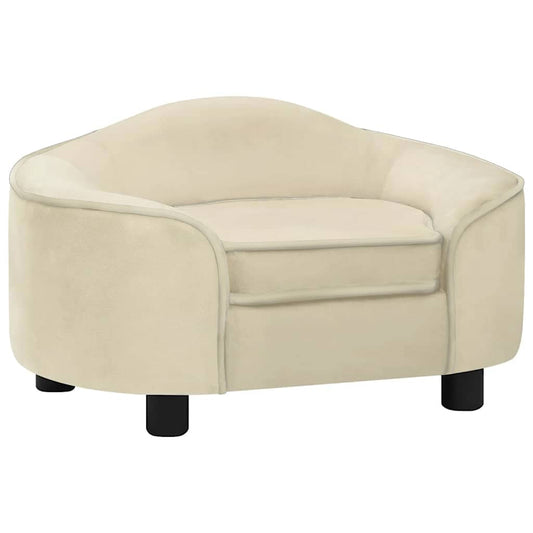 Pohovka pro psy krémová 67 x 47 x 36 cm plyš