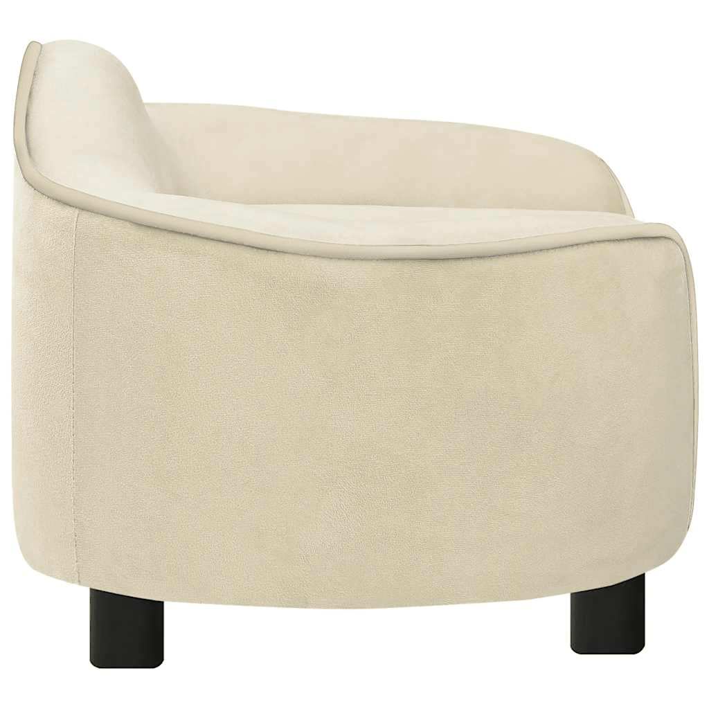 Pohovka pro psy krémová 67 x 47 x 36 cm plyš