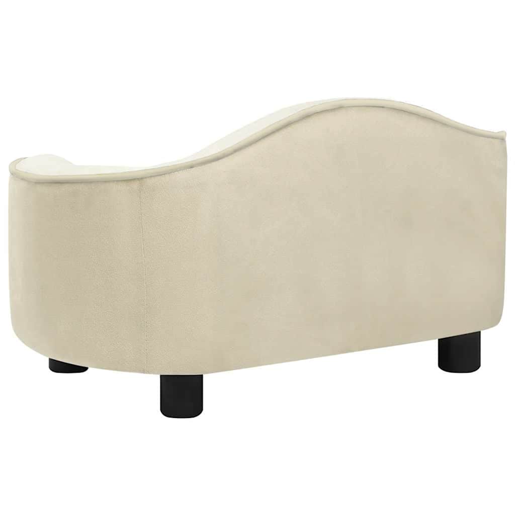 Pohovka pro psy krémová 67 x 47 x 36 cm plyš