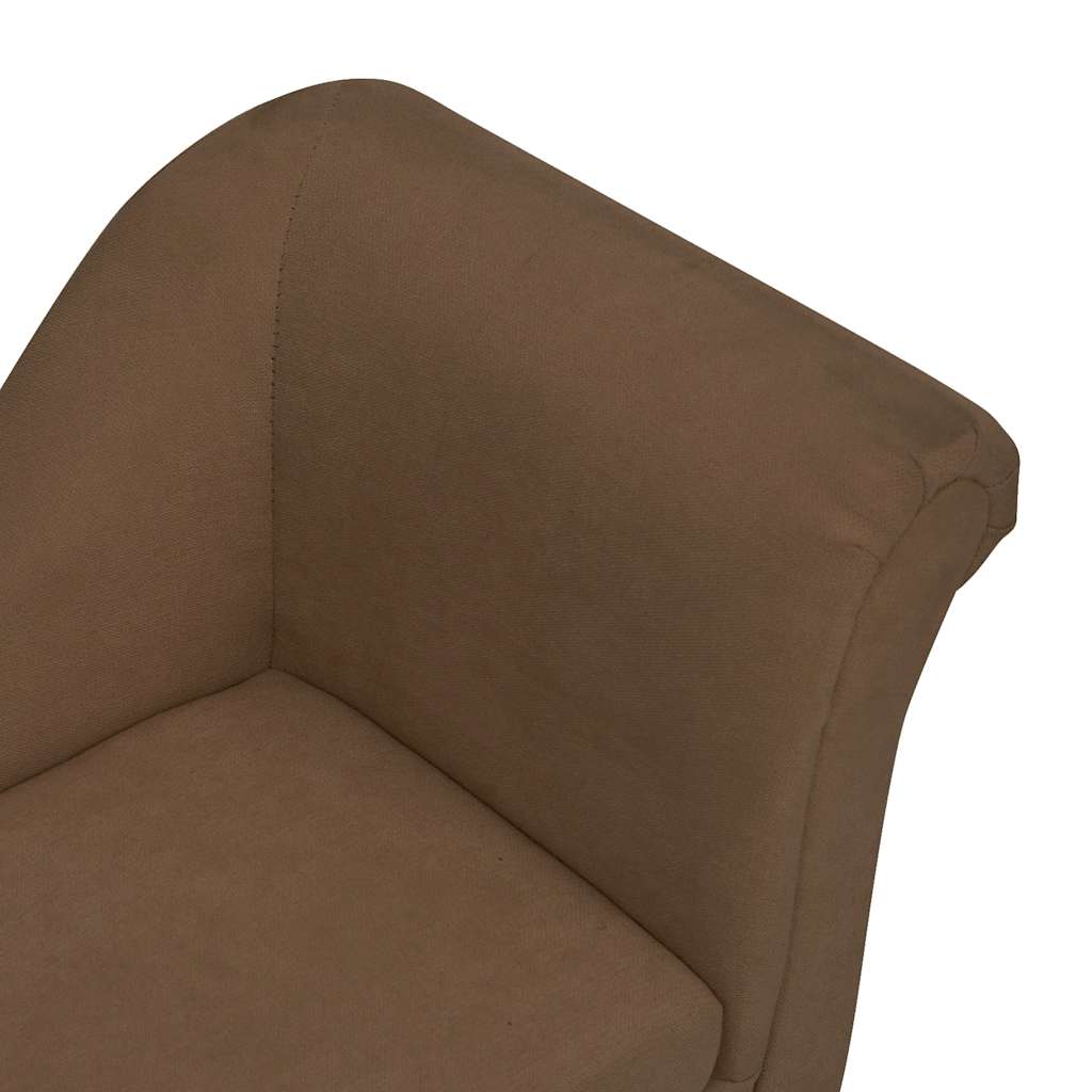 Pohovka pro psy s polštářem hnědá 83 x 44 x 44 cm plyš