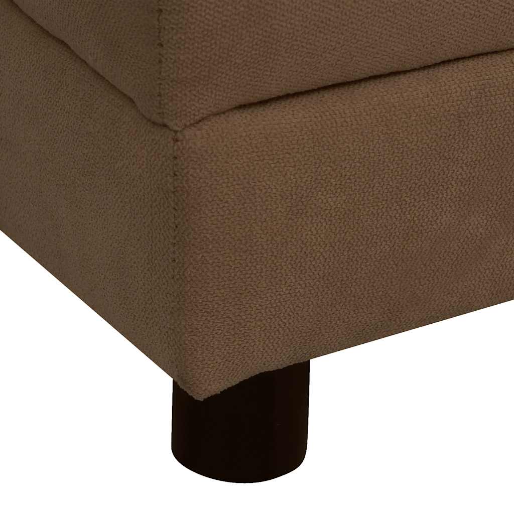 Pohovka pro psy s polštářem hnědá 83 x 44 x 44 cm plyš