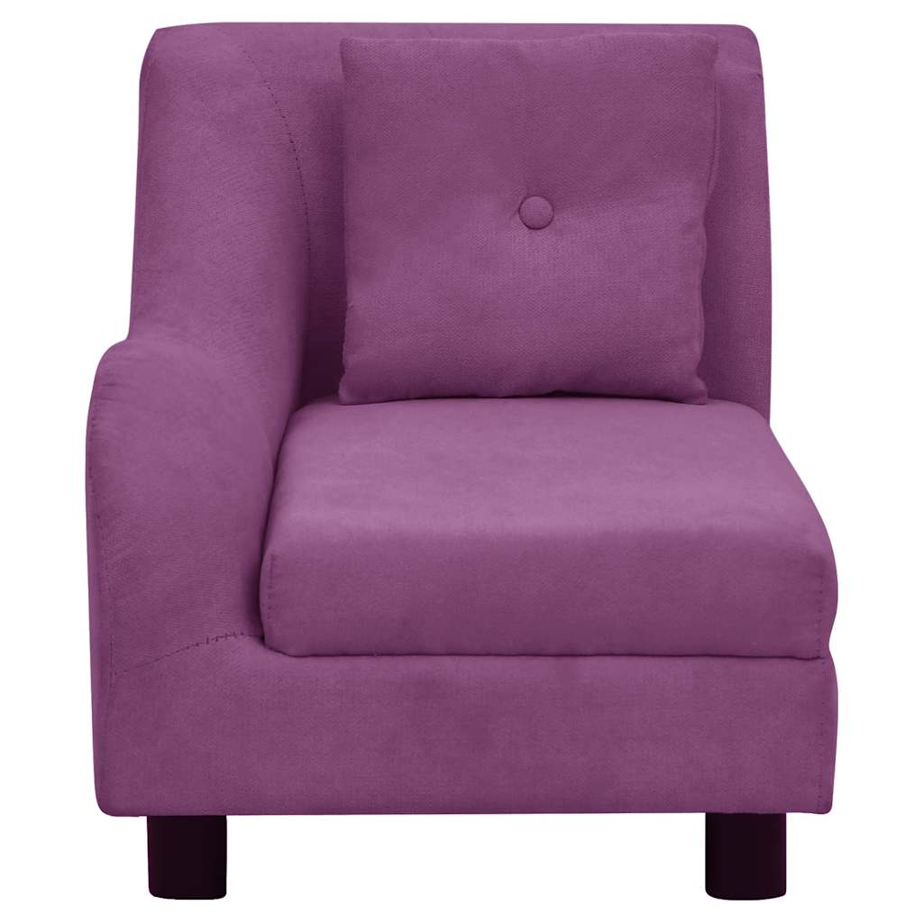 Pohovka pro psy s polštářem vínová 83 x 44 x 44 cm plyš