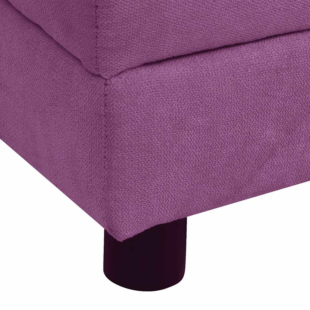Pohovka pro psy s polštářem vínová 83 x 44 x 44 cm plyš