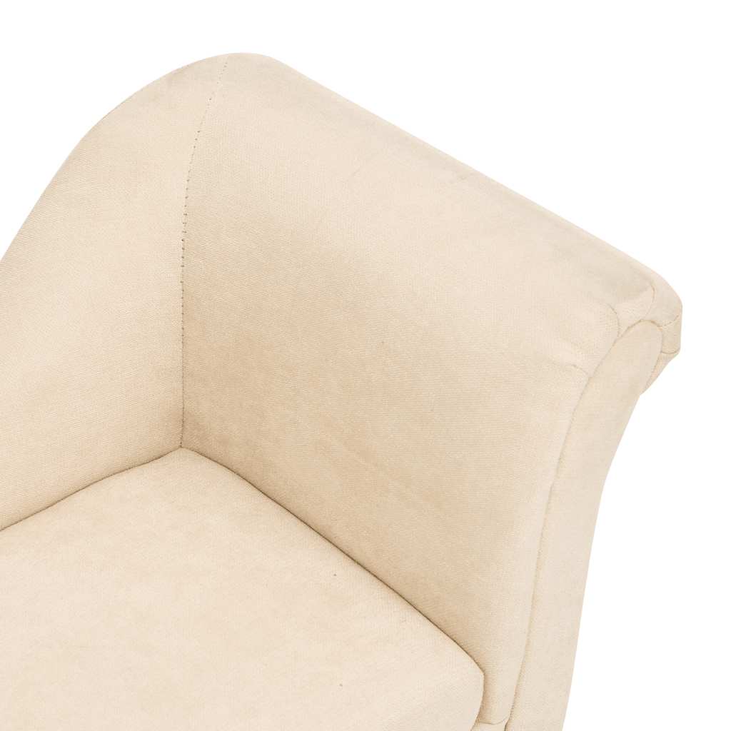 Pohovka pro psy s polštářem krémová 83 x 44 x 44 cm plyš