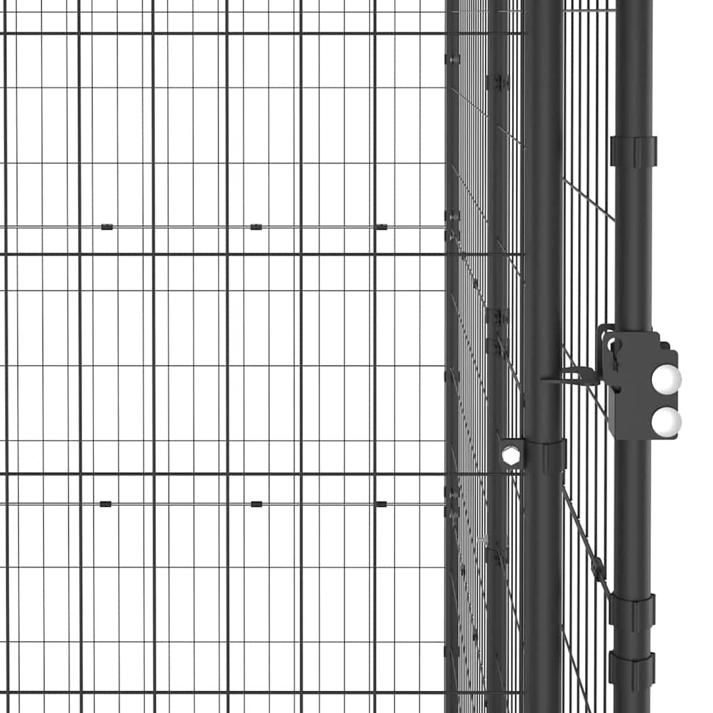 Venkovní psí kotec ocel 110 x 220 x 180 cm