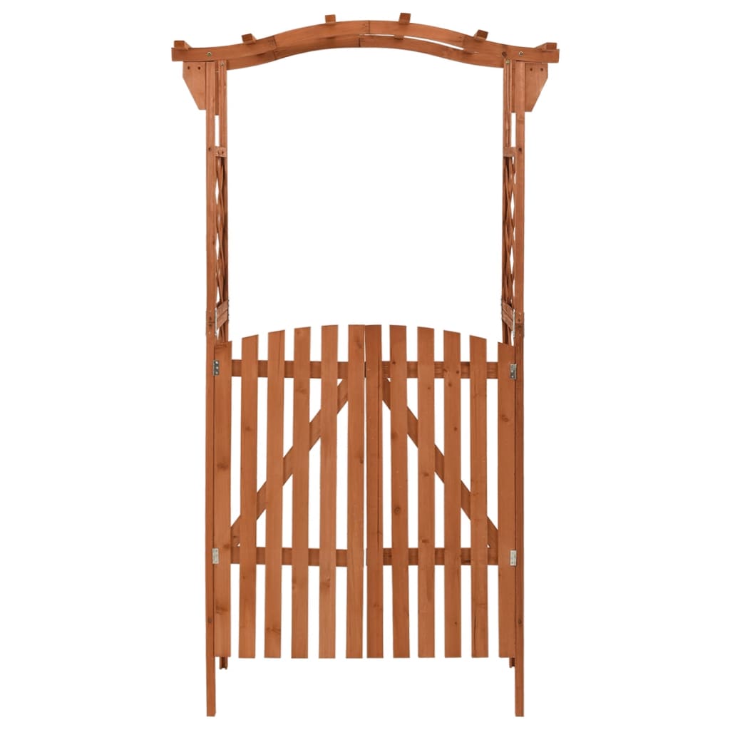 Pergola s brankou 116 x 40 x 204 cm masivní jedle