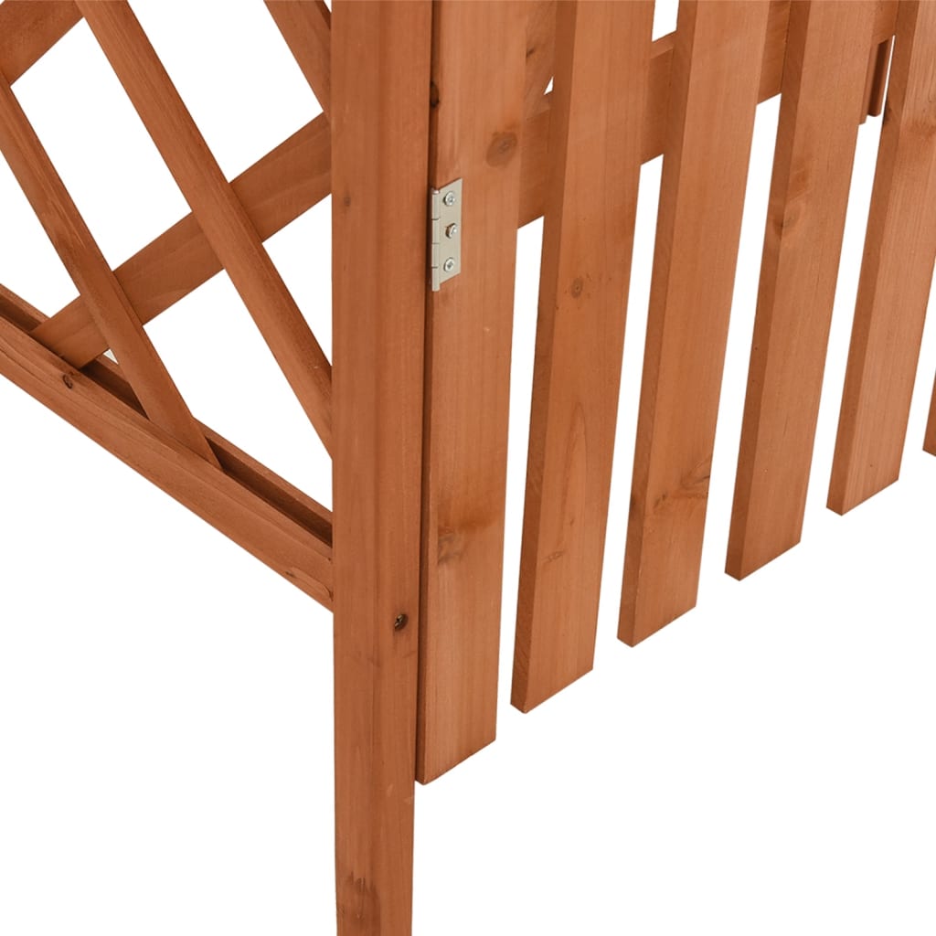 Pergola s brankou 116 x 40 x 204 cm masivní jedle