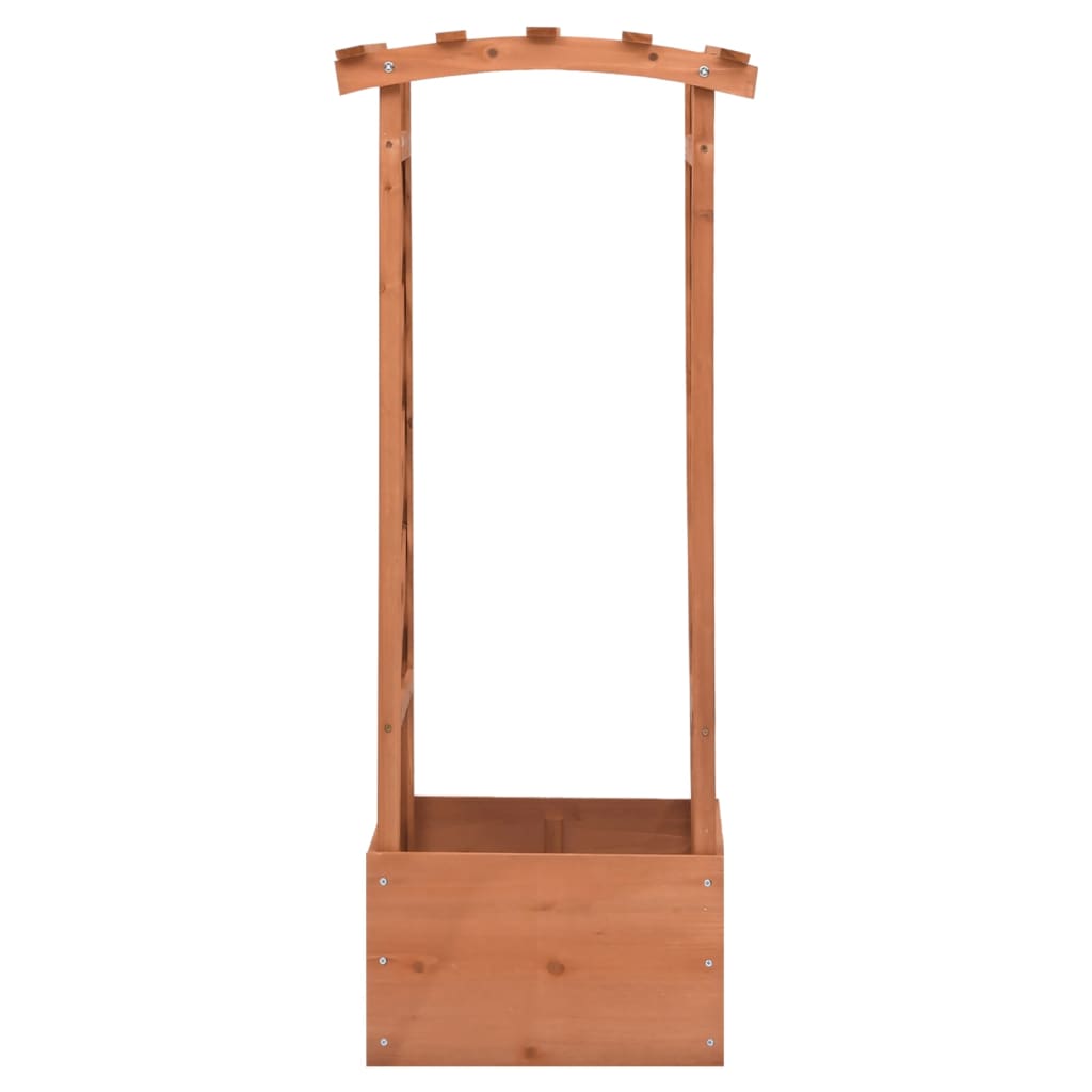 Truhlík s trelážovým obloukem 49 x 39 x 117 cm jedlové dřevo