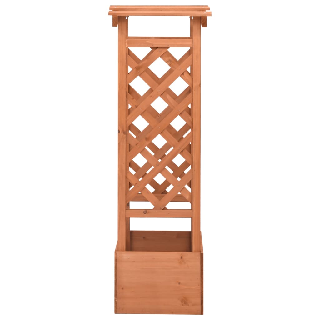 Truhlík s trelážovým obloukem 49 x 39 x 117 cm jedlové dřevo