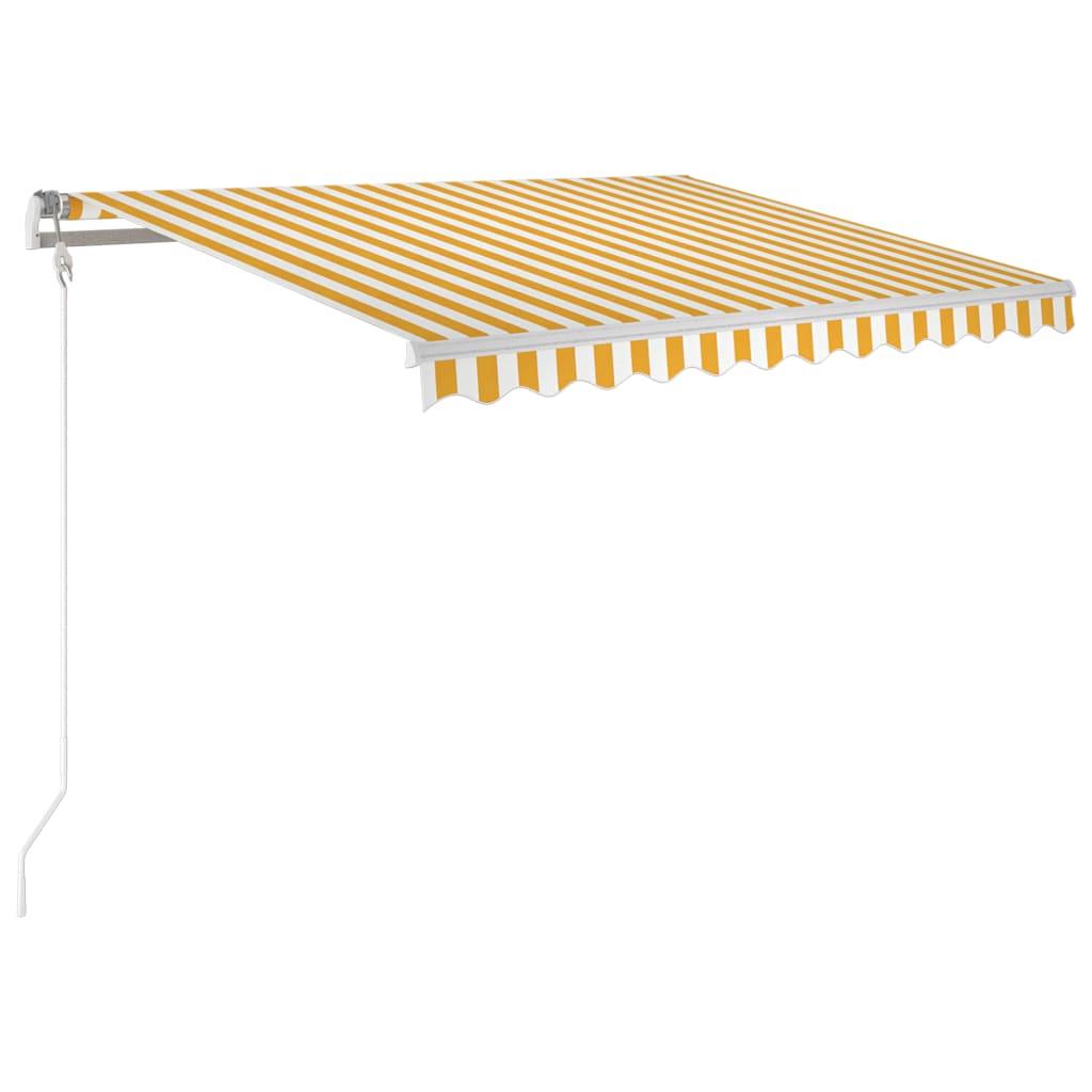 Automatická zatahovací markýza 300 x 250 cm žlutobílá