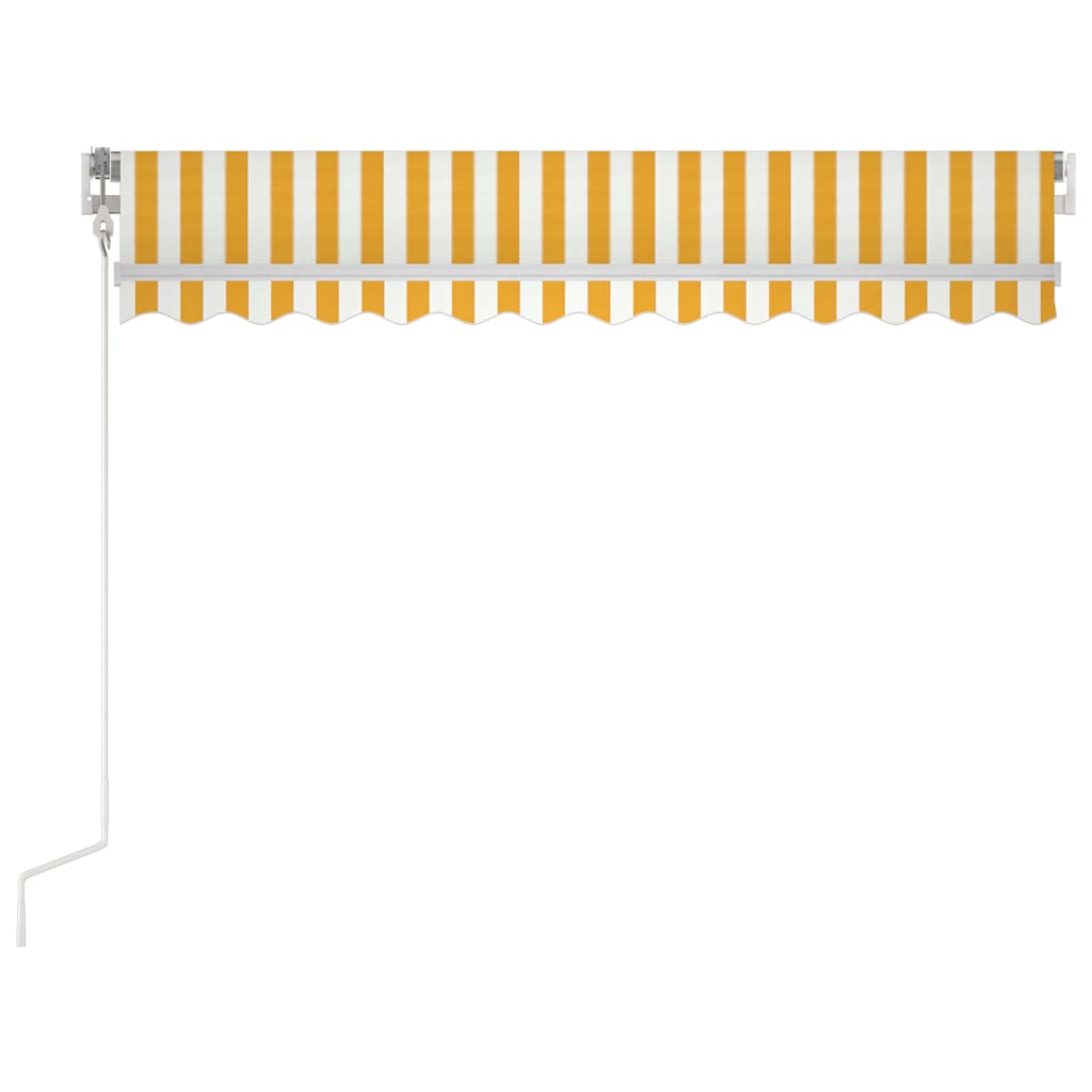 Automatická zatahovací markýza 300 x 250 cm žlutobílá