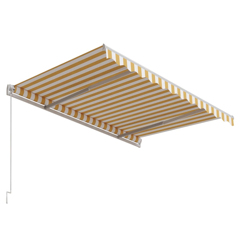 Automatická zatahovací markýza 300 x 250 cm žlutobílá