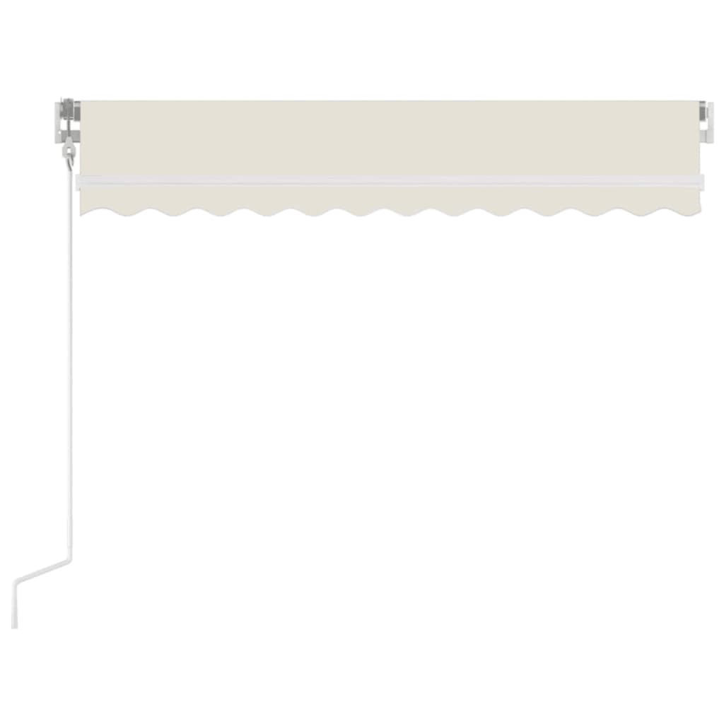 Ručně zatahovací markýza 350 x 250 cm krémová
