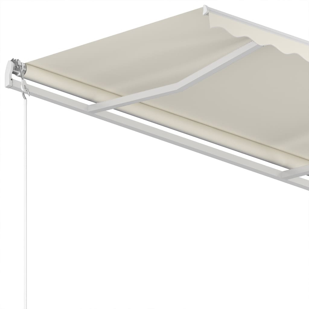 Ručně zatahovací markýza 350 x 250 cm krémová