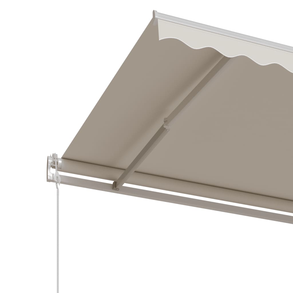 Automatická zatahovací markýza 350 x 250 cm krémová