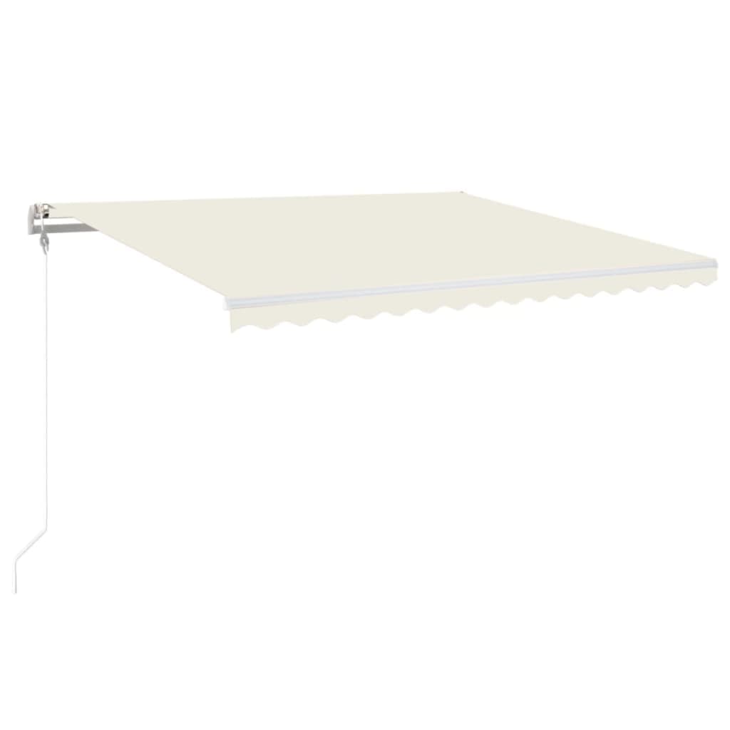 Automatická zatahovací markýza 450 x 350 cm krémová
