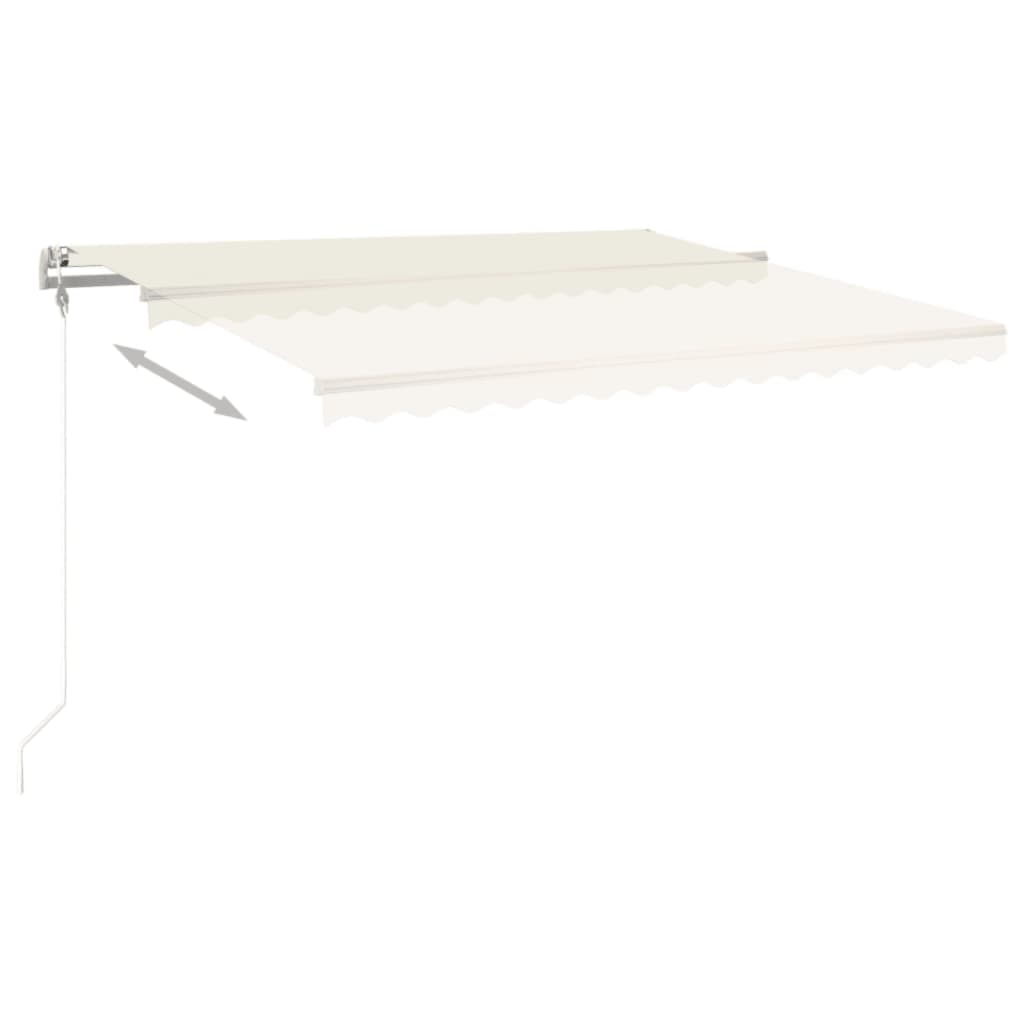 Automatická zatahovací markýza 450 x 350 cm krémová