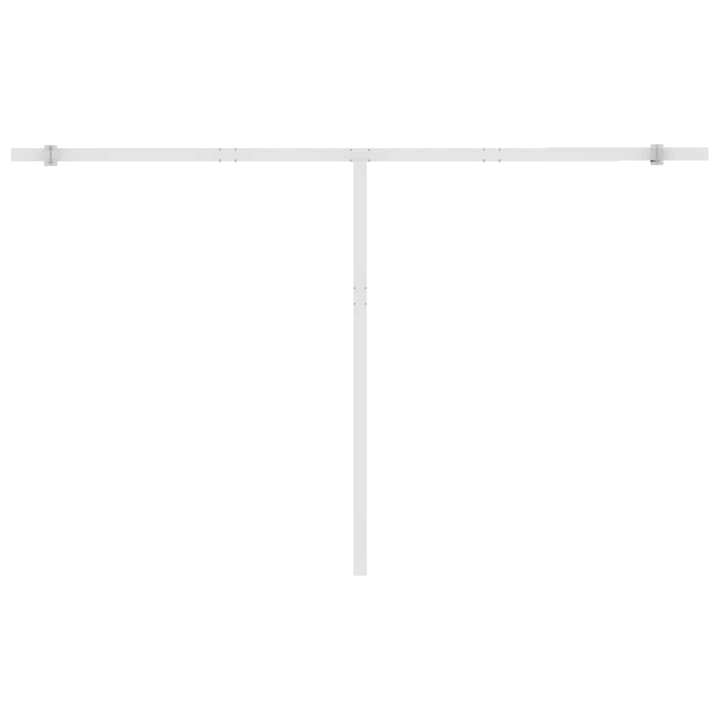 Volně stojící automatická markýza 450 x 300 cm žlutá/bílá