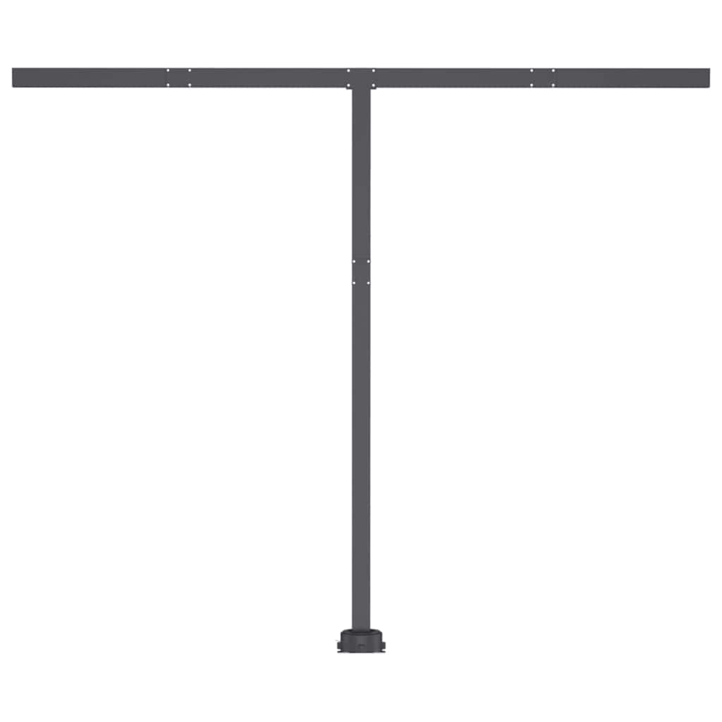 Ručně zatahovací markýza s LED světlem 300 x 250 cm krémová