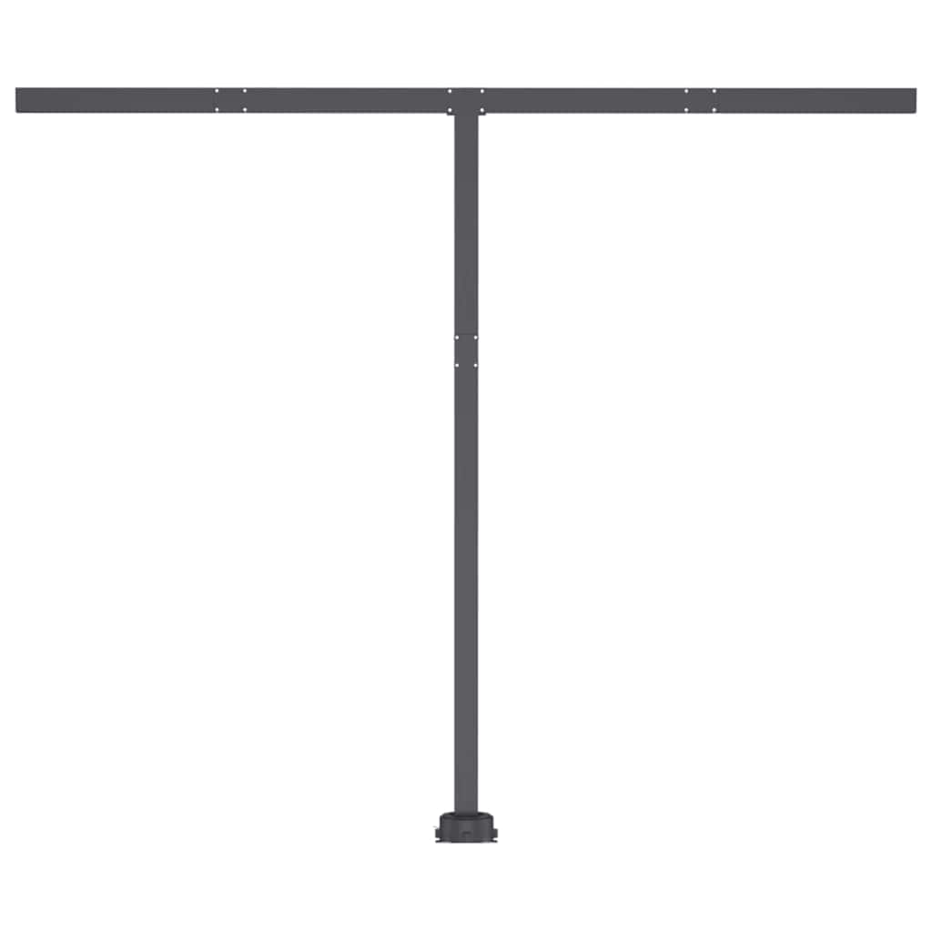 Ručně zatahovací markýza s LED světlem 350 x 250 cm krémová