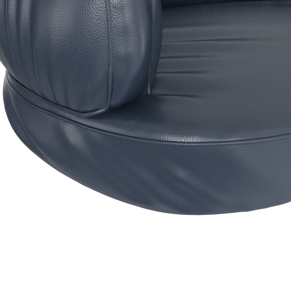 Ergonomický molitanový pelíšek pro psy modrý 75x53cm umělá kůže
