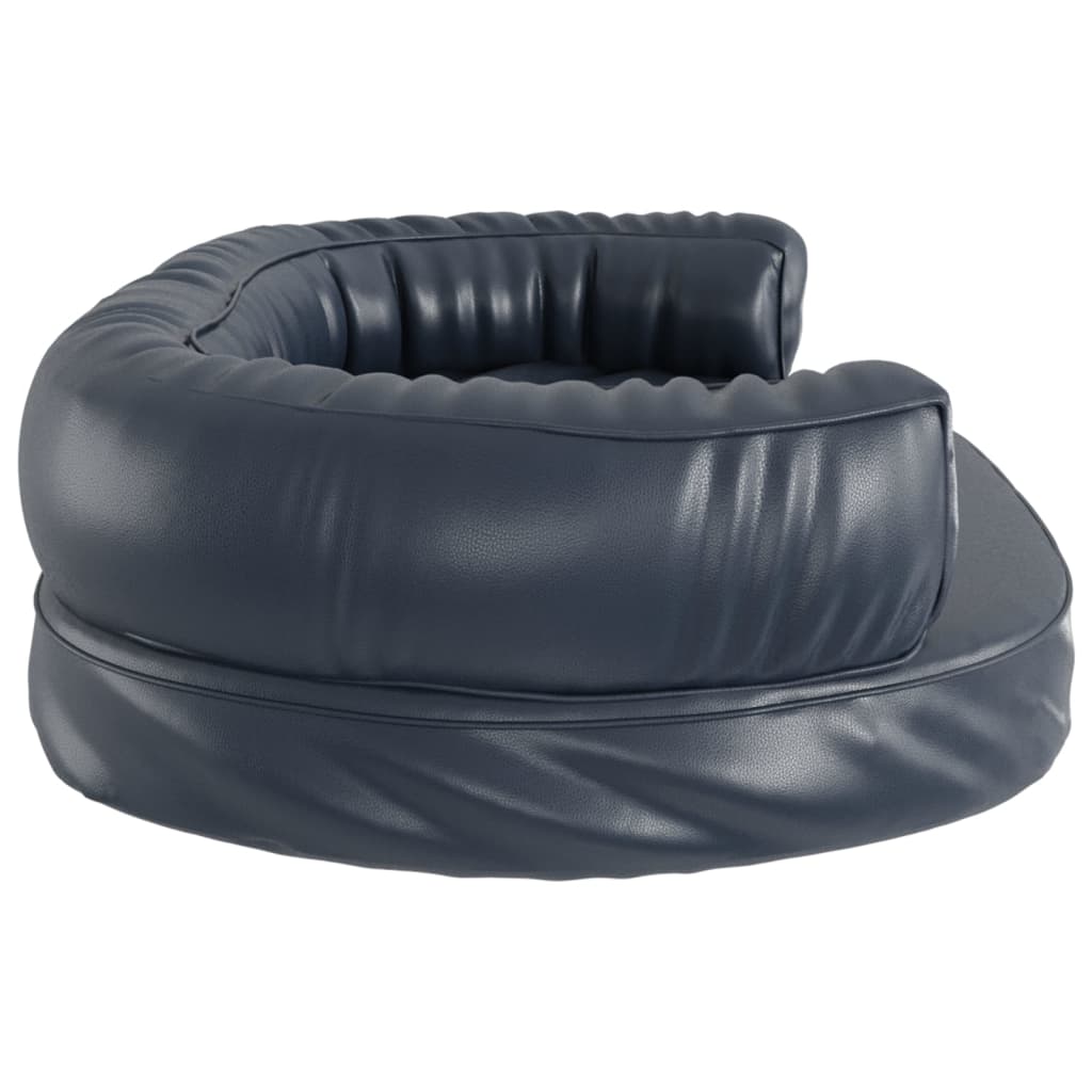 Ergonomický molitanový pelíšek pro psy modrý 88x65cm umělá kůže