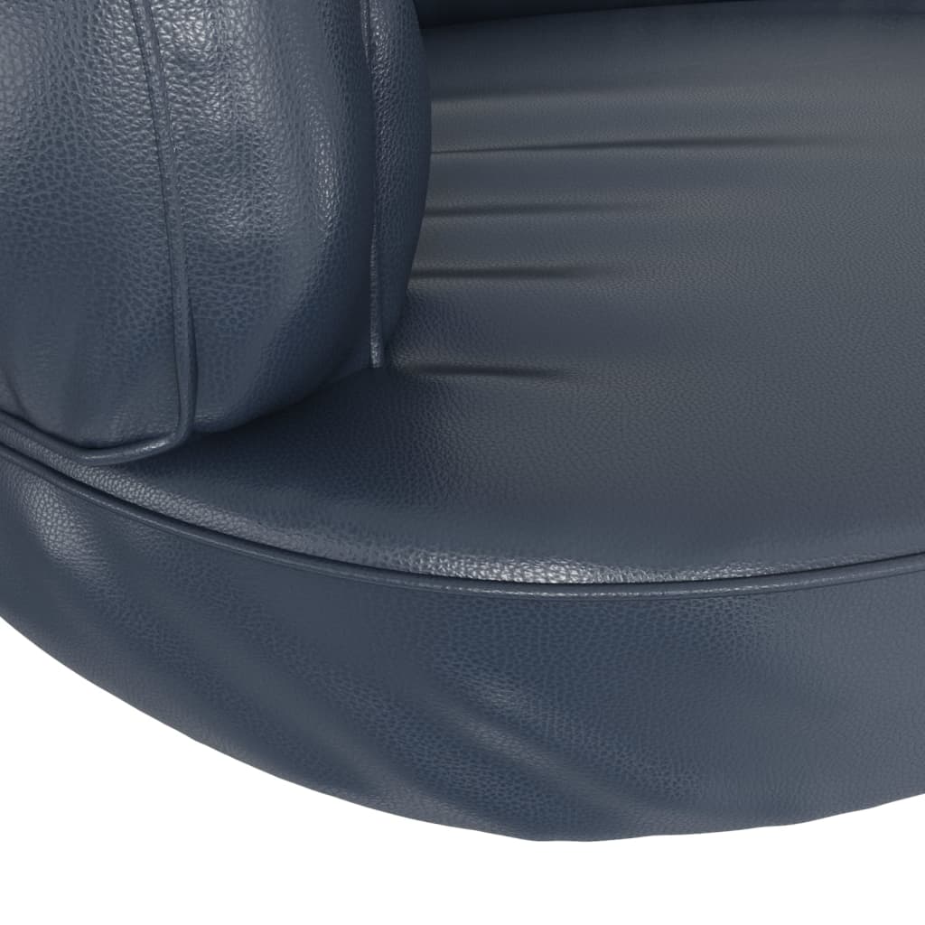 Ergonomický molitanový pelíšek pro psy modrý 88x65cm umělá kůže