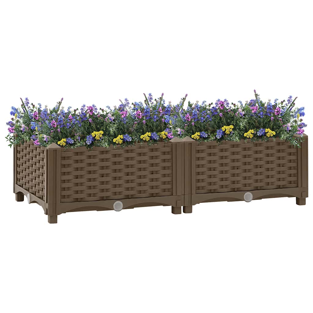 Vyvýšený záhon 80 x 40 x 23 cm polypropylen