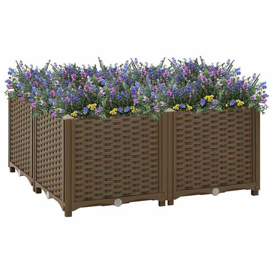 Vyvýšený záhon 80 x 80 x 38 cm polypropylen