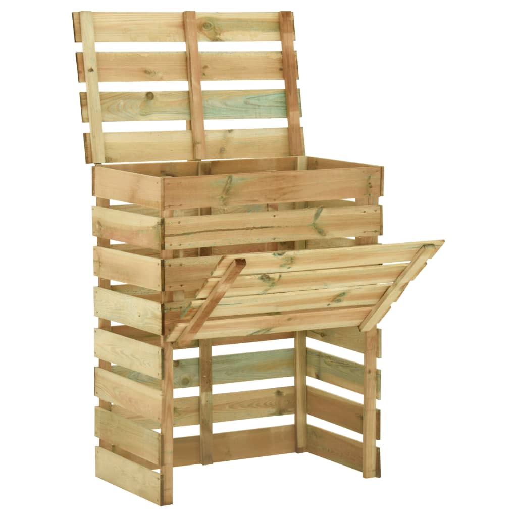 Laťkový zahradní kompostér 4 ks 80 x 50 x 100 cm borovice