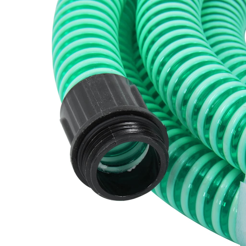 Sací hadice s mosaznými konektory zelená 1,1" 15 m PVC
