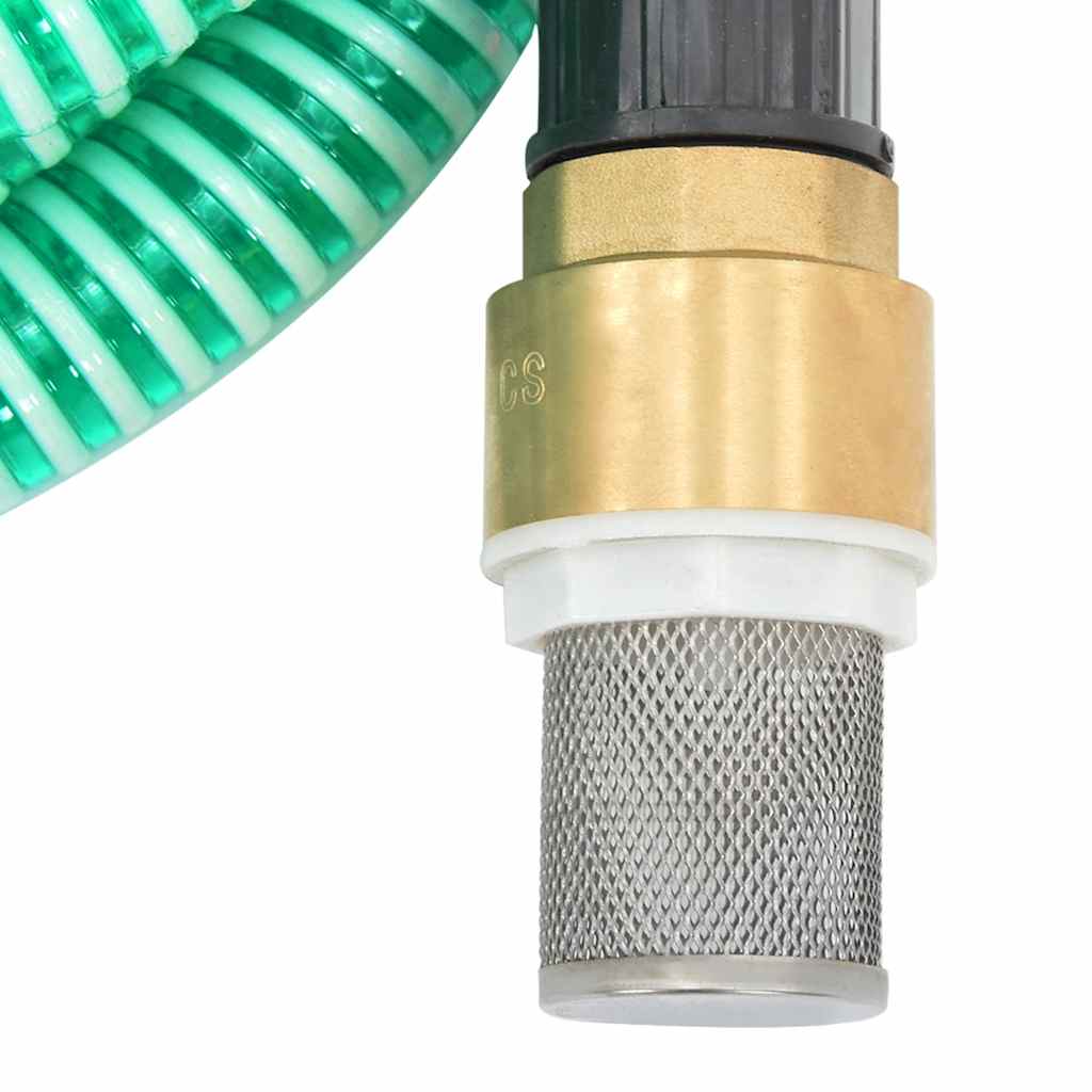 Sací hadice s mosaznými konektory zelená 1,1" 25 m PVC