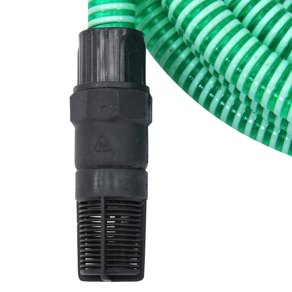Sací hadice s PVC konektory zelená 1" 7 m PVC