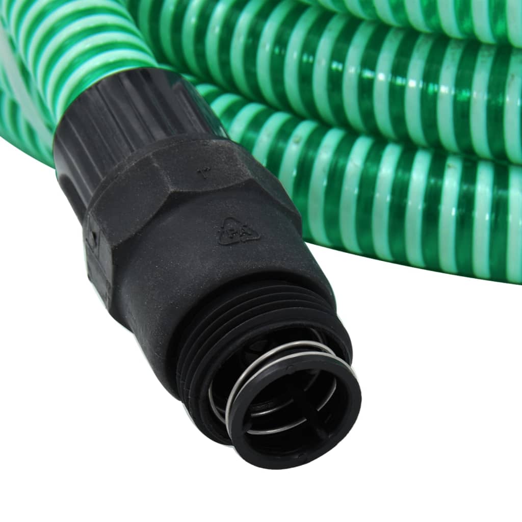 Sací hadice s PVC konektory zelená 1" 10 m PVC