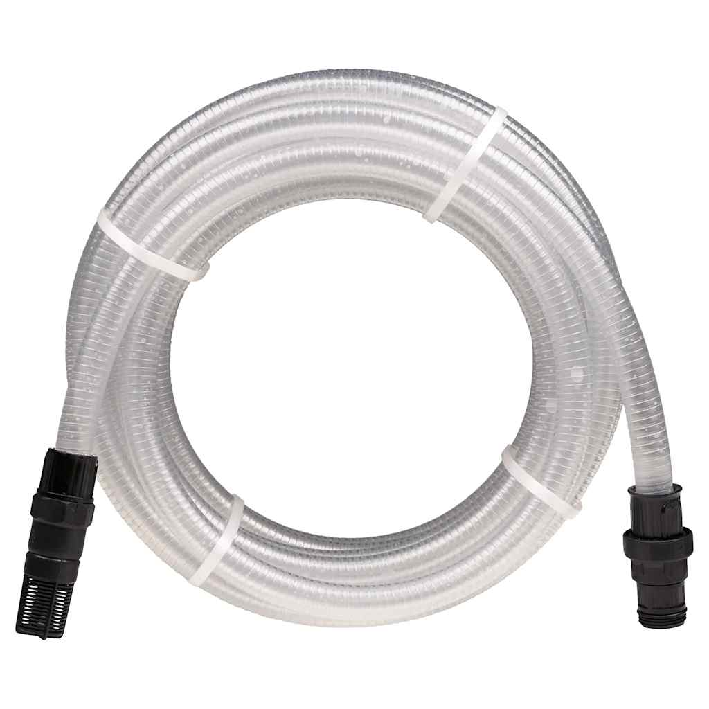 Sací hadice s PVC konektory průhledná 1" 10 m PVC