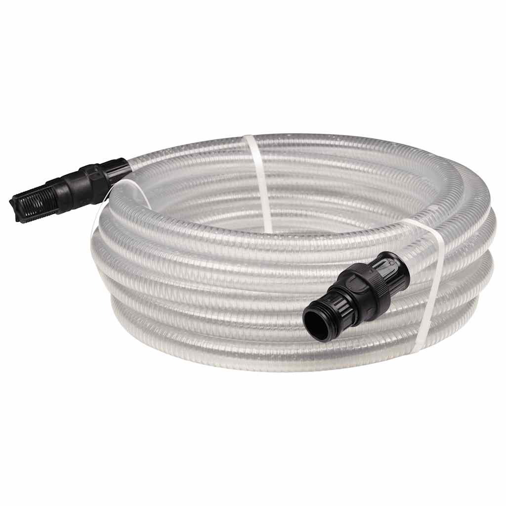 Sací hadice s PVC konektory průhledná 1" 10 m PVC