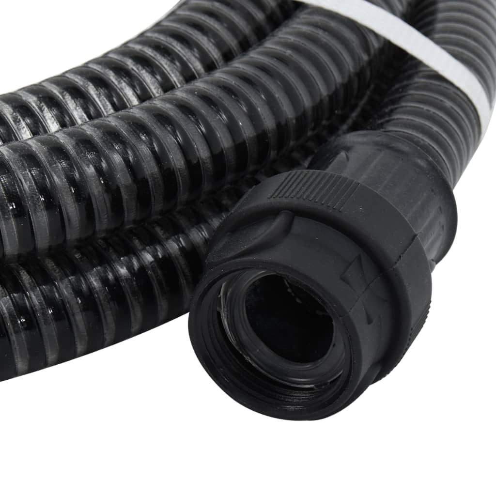 Sací hadice s PVC konektory černá 1" 7 m PVC