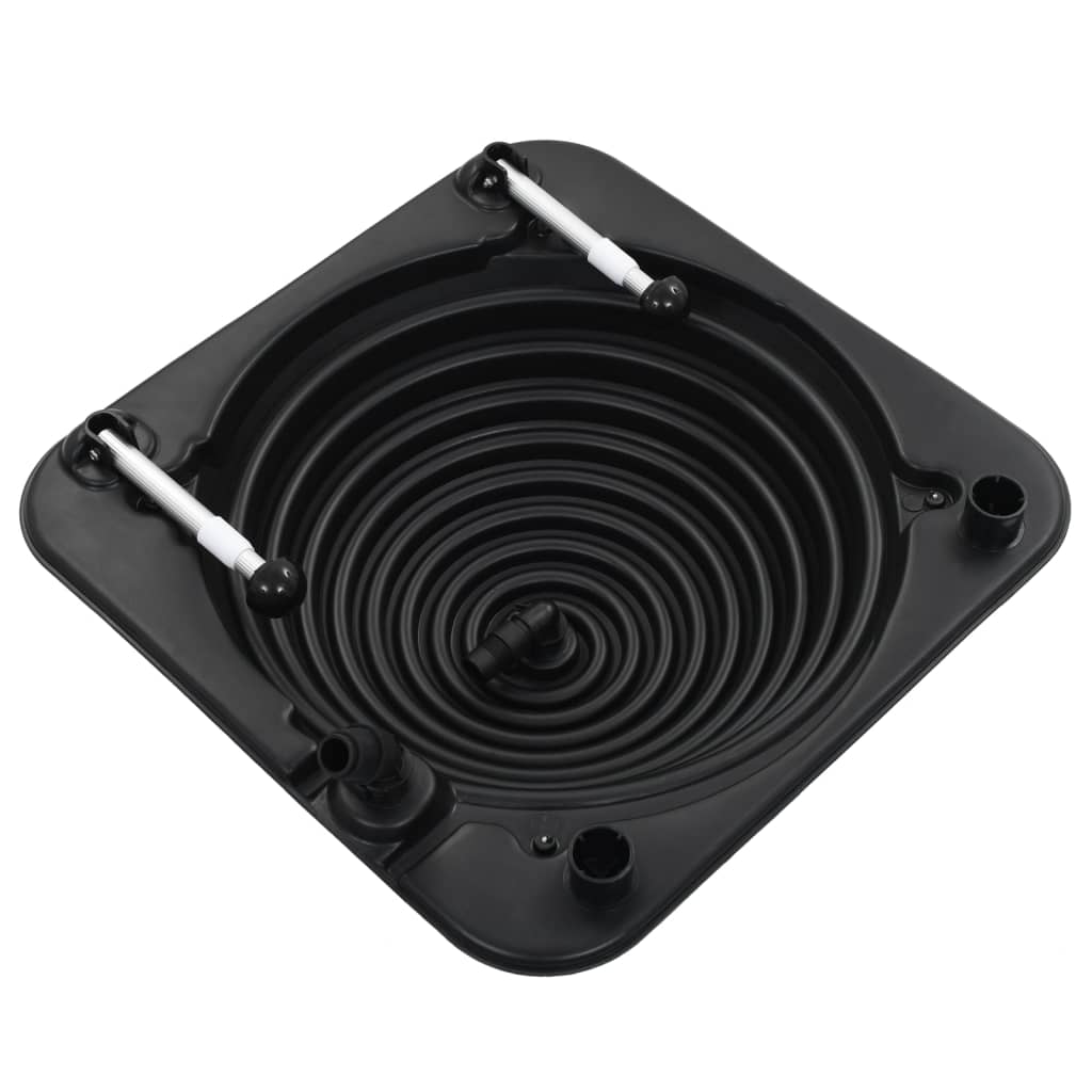 Solární ohřívače bazénu 2 ks 75 x 75 x 36 cm HDPE hliník
